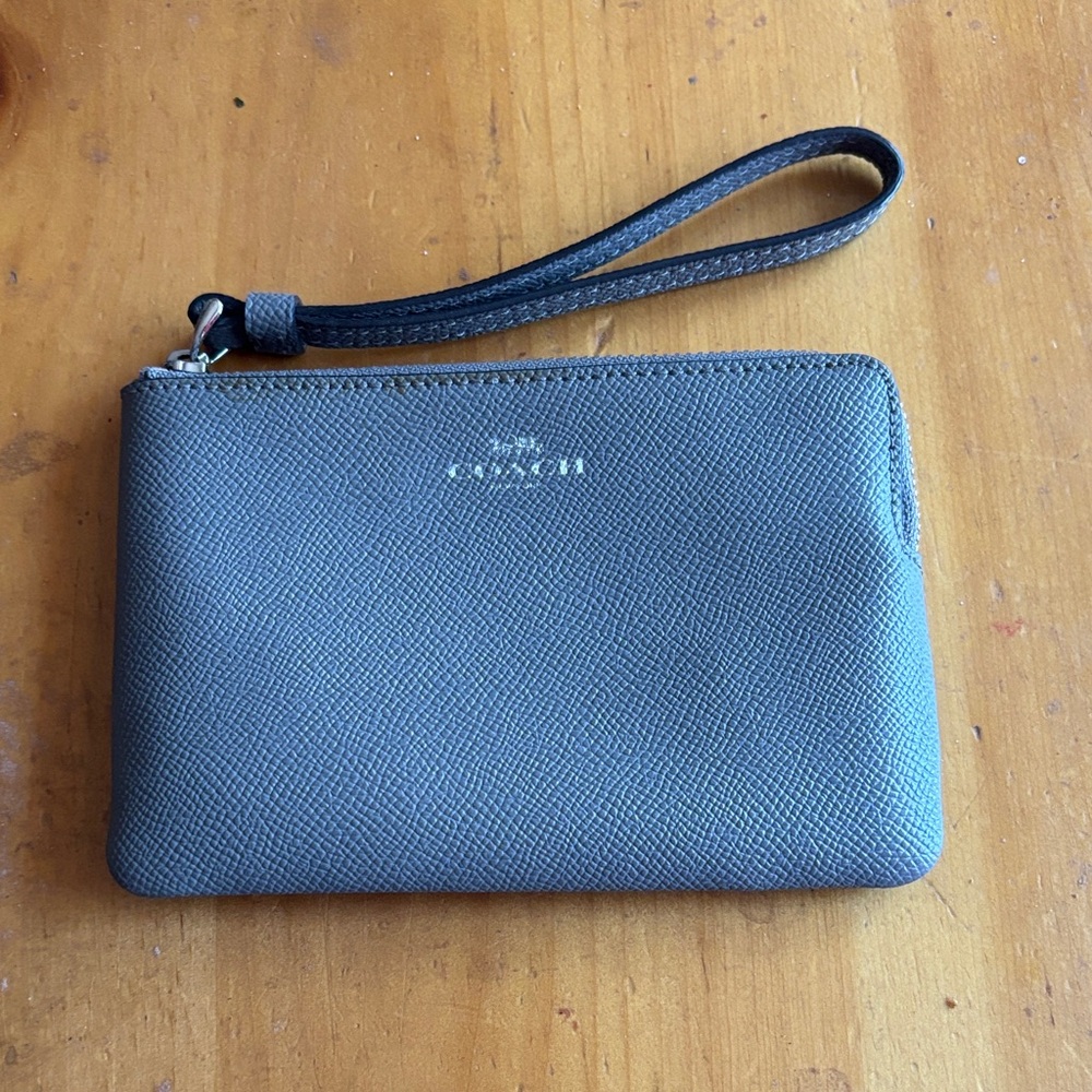 Coach Gray Wristlet